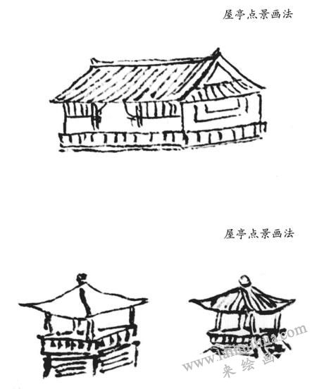 屋亭點景畫法
