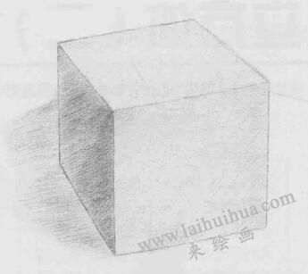 立方體素描畫法步驟03   范例二