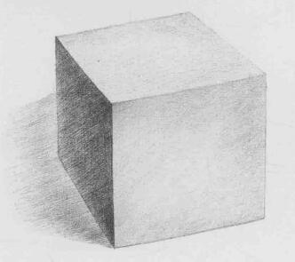 立方體素描畫法步驟05  范例二