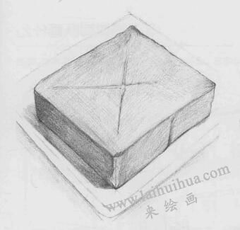 面包素描畫法步驟02