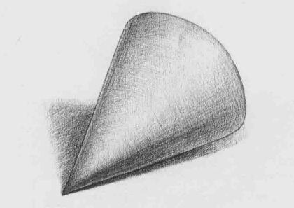 錐體素描畫法步驟04    范例【一】