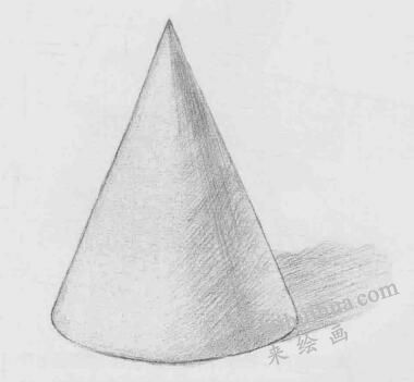 錐體素描畫法步驟04  范例【二】