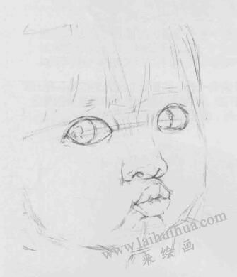 小孩素描畫法步驟03
