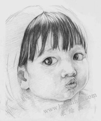 小孩素描畫法步驟08