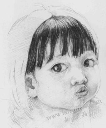 小孩素描畫法步驟09