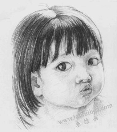 小孩素描畫法步驟10