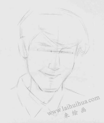年輕人素描畫法步驟02