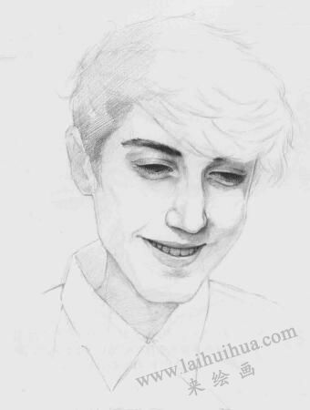 年輕人素描畫法步驟09