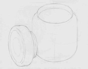 茶葉罐素描畫法步驟03