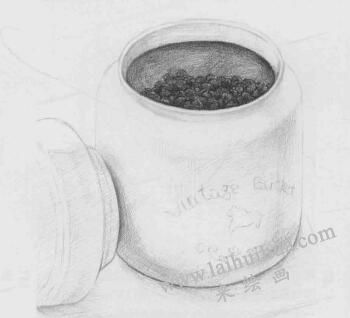 茶葉罐素描畫法步驟09