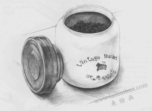 茶葉罐素描畫法步驟12