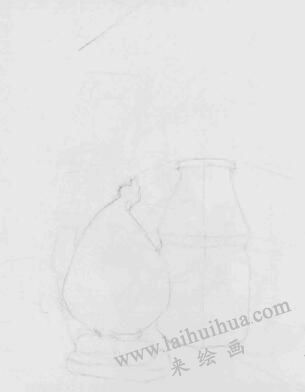 書桌一角素描畫法步驟01