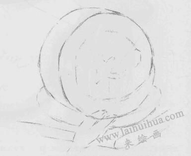 蛋糕素描畫法步驟01