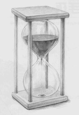 時(shí)間沙漏素描畫法步驟09