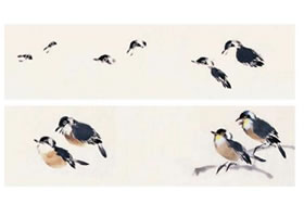 白頭鳥步驟畫法
