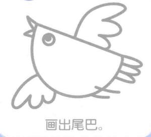 麻雀的簡筆畫