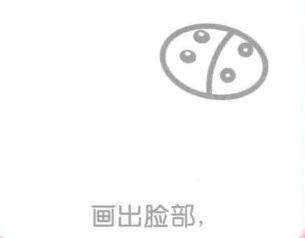 毛驢簡筆畫畫法步驟02：毛驢的臉部