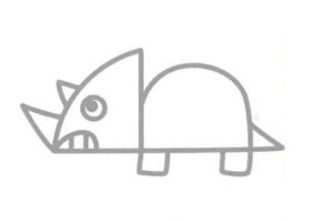 三角龍簡(jiǎn)筆畫