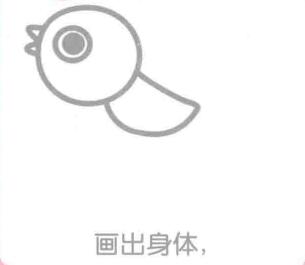 燕子簡筆畫畫法步驟03：身體