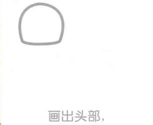牛的頭部，簡筆畫
