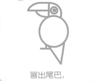 老鷹的尾巴，簡(jiǎn)筆畫