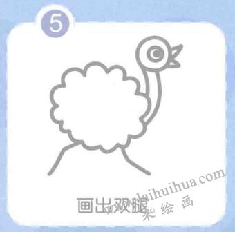 鴕鳥簡筆畫