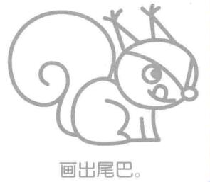 松鼠簡(jiǎn)筆畫(huà)