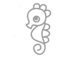 海馬的簡筆畫