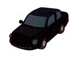 小轎車的畫法