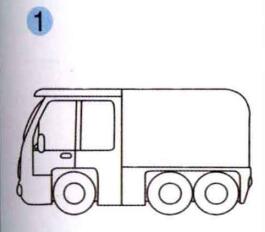 消防車的畫法步驟01