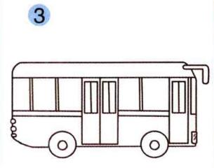 公共汽車的畫法步驟03