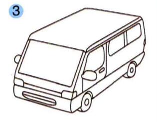 面包車的畫法步驟03