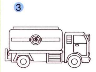 油罐車(chē)的畫(huà)法步驟03