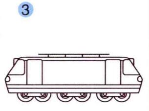 電力機(jī)車的畫法步驟03