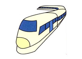 磁浮列車(chē)的畫(huà)法