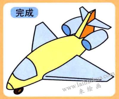 噴氣式飛機(jī)兒童畫