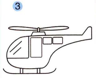 直升機的畫法步驟03