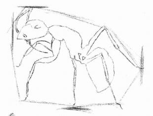 螞蟻的素描畫法步驟02