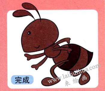 螞蟻的畫法步驟04