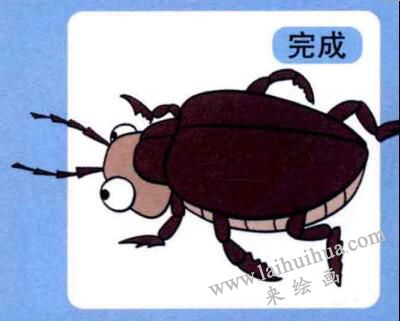 天牛的畫法步驟04