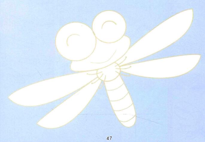 蜻蜓兒童畫（一）