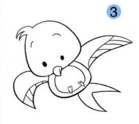燕子的畫(huà)法步驟03