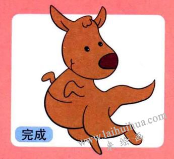 袋鼠兒童畫