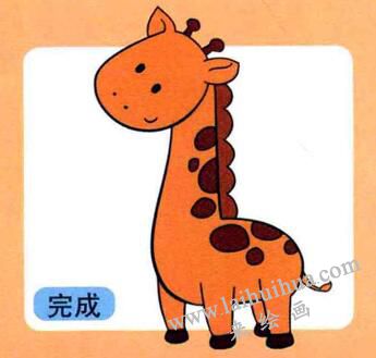 長頸鹿兒童畫