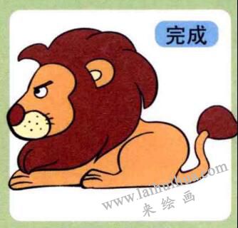 獅子兒童畫
