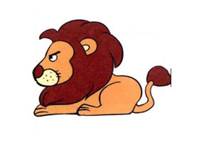 獅子兒童畫(huà)法（一）