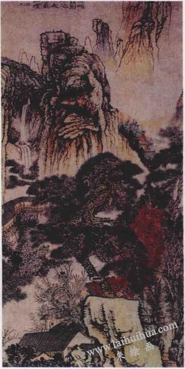 淺絳山水畫