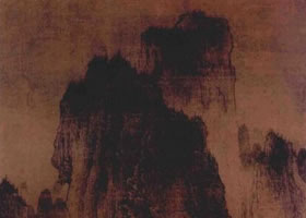 后周李成《晴巒蕭寺圖》山水畫