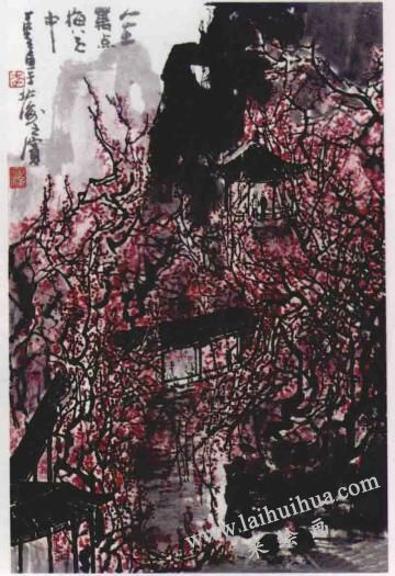 人在萬(wàn)點(diǎn)梅莊中