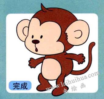猴子兒童畫
